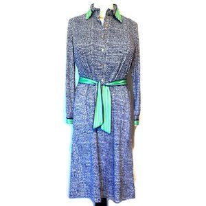 Vintage Stroller Polkadot Shirt Dress Belt 20 1/2